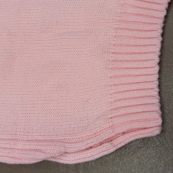 ** VINTAGE **TOP TREND BABY PINK SLEEVELESS,KNIT,SWEATER VEST WITH BUTTON SIDES - Picture 13 of 14